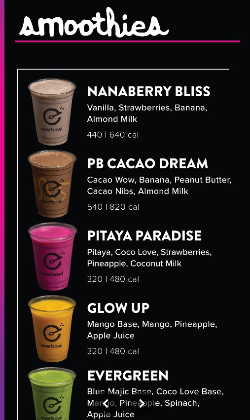 everbowl Restaurant Menu 2026 | Latest Prices, Açaí Bowls & Smoothies